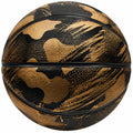 Ballon de basketball camouflage noir et doré