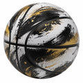 Ballon de basket extérieur urbain Noir/Blanc/Doré