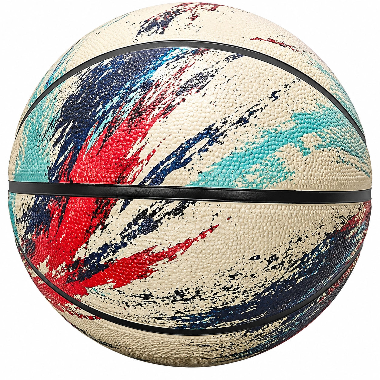 Ballon de Basket Taille 7 Design Multicolore