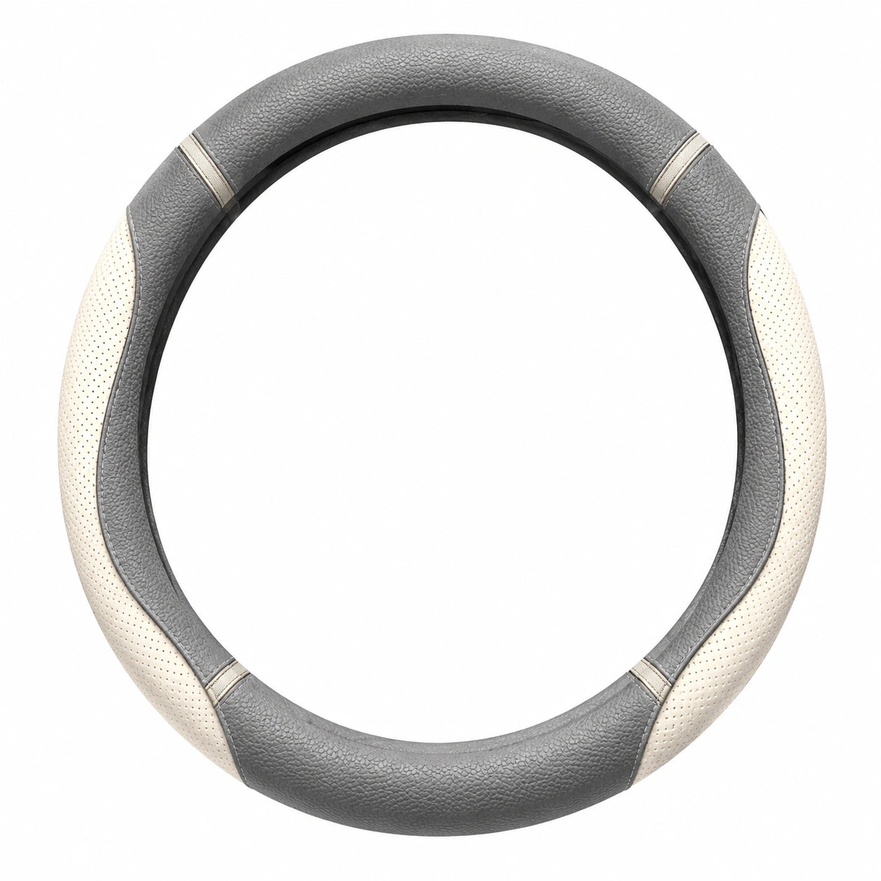 Couvre-volant Noir et Beige Antidérapant 37-38 cm