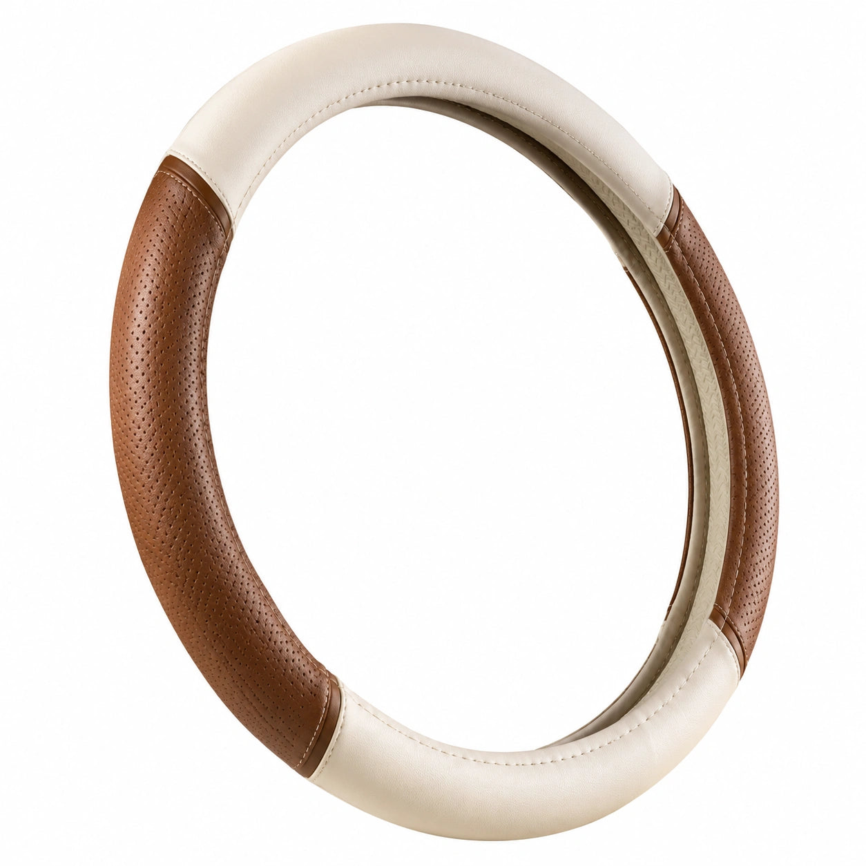 Housse de Volant Antidérapante Marron Beige 38cm