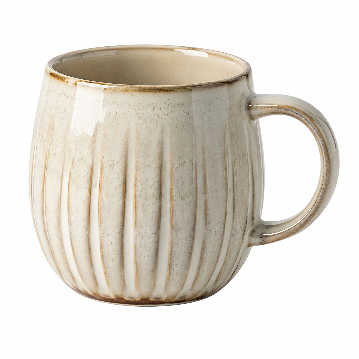 Tasse en Céramique Dégradé Bleu et Beige 350ml
