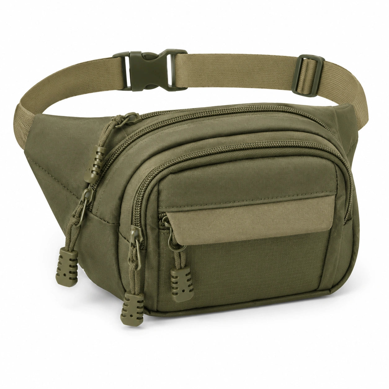 Sacoche en bandoulière élégante beige et marron 12L