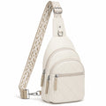 Sac à dos ergonomique beige avec multiple poches