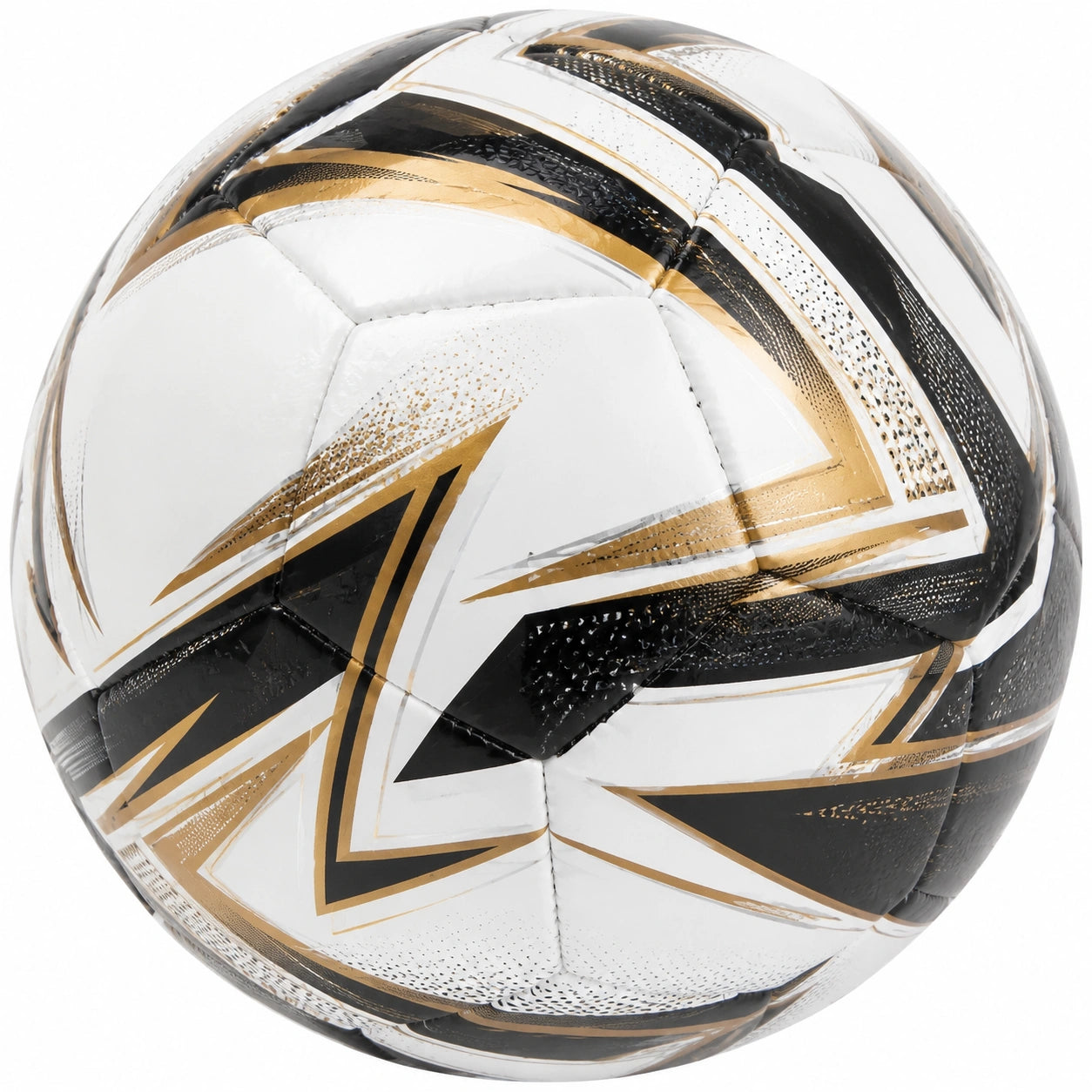 Ballon de football Blanc/Noir/Or haute performance