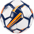 Ballon de football performance taille 5 blanc, bleu et orange