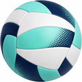 Ballon de volleyball design moderne Bleu et Turquoise