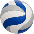 Ballon de volley adapté intérieur/extérieur en bleu, blanc et gris