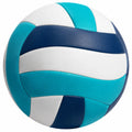 Ballon de volley-ball bleu, blanc et turquoise