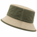 Chapeau Bob Réversible Beige et Kaki