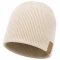 Bonnet Tricoté Beige pour l'Hiver