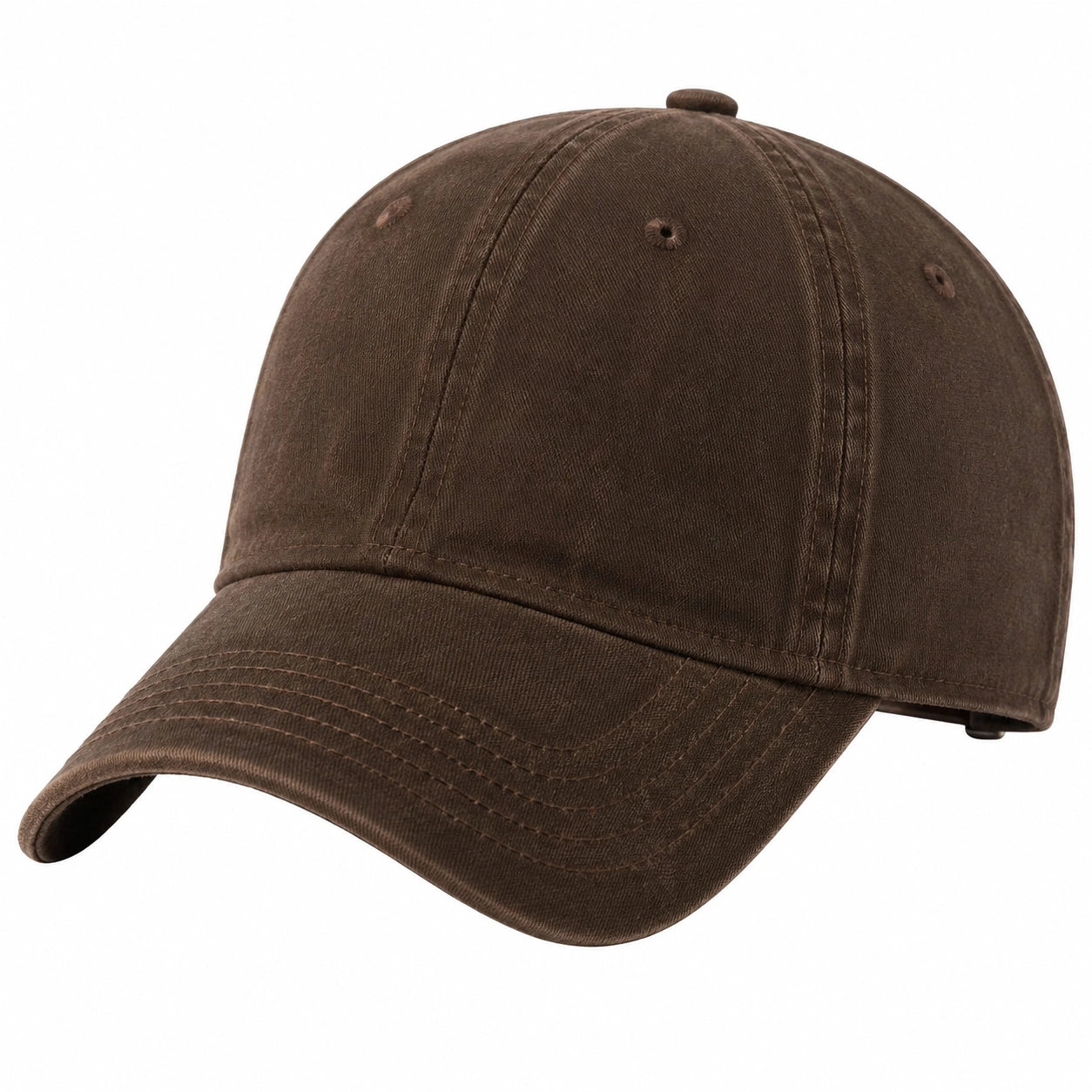 Casquette de Baseball Unisexe Réglable Marron