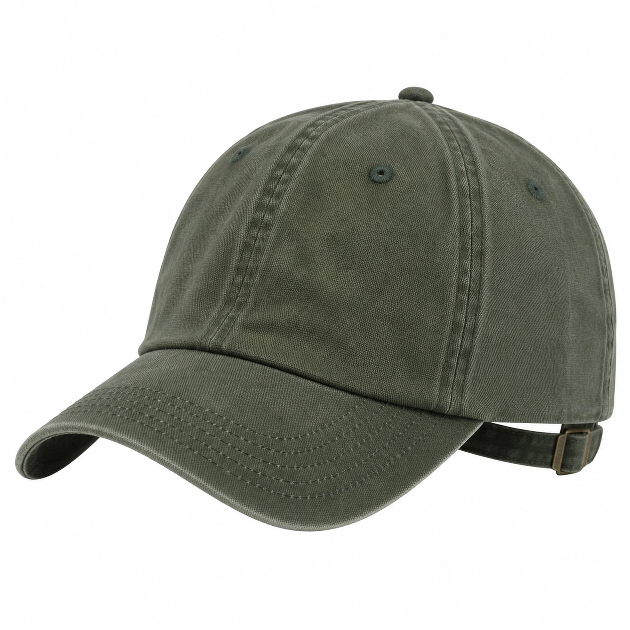 Casquette de Baseball Réglable en Vert Olive