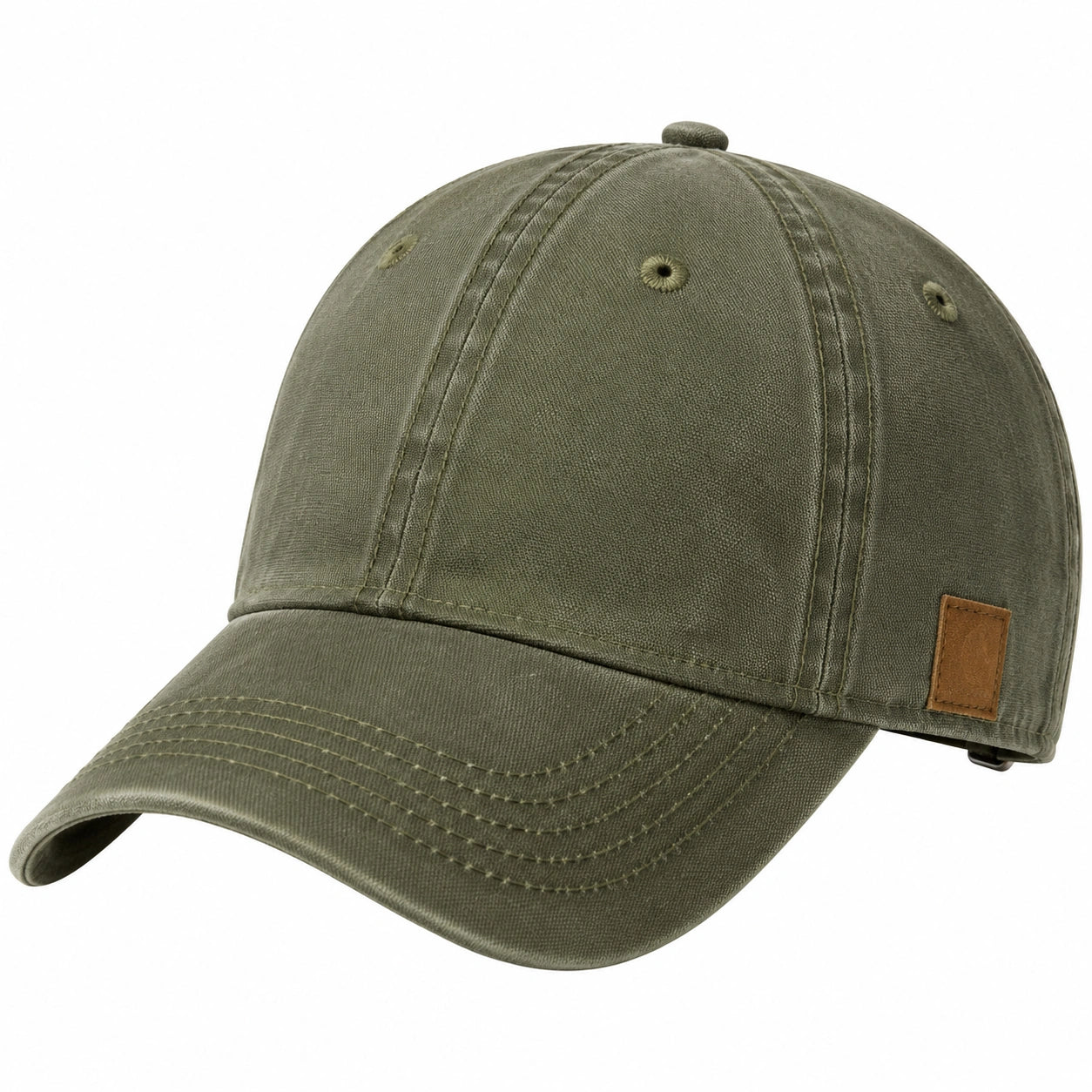 Casquette de baseball classique unisexe vert olive