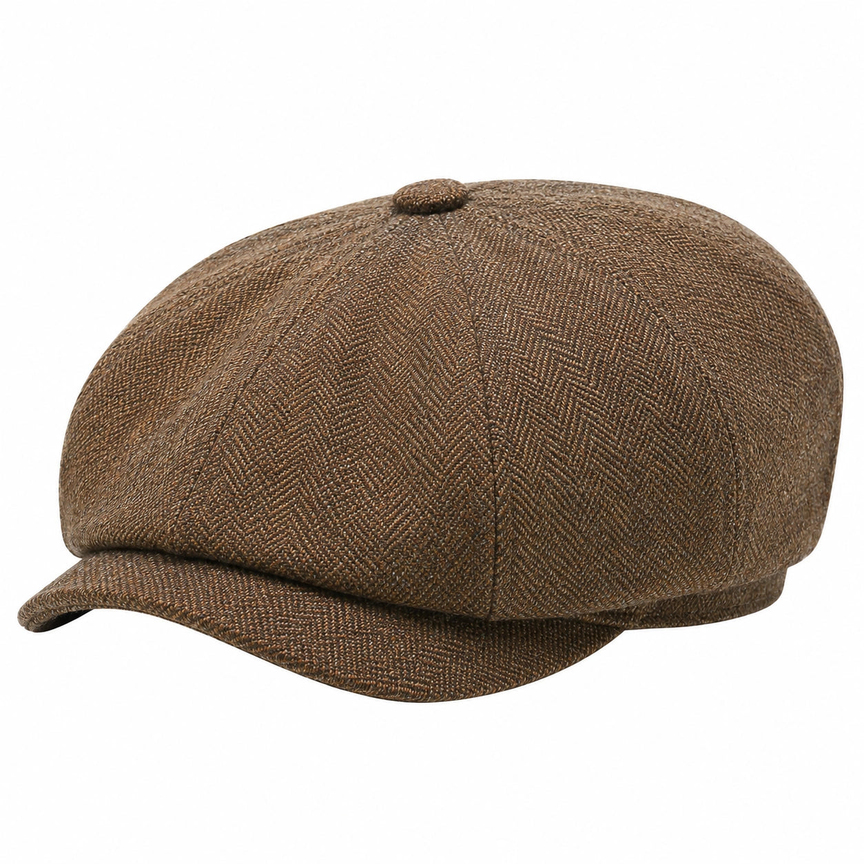 Casquette Gavroche à Chevrons Marron