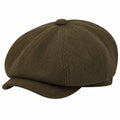 Casquette Plate Chevron Marron ÉLégante