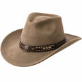Chapeau Cowboy Western avec Bandeau Décoratif en Marron
